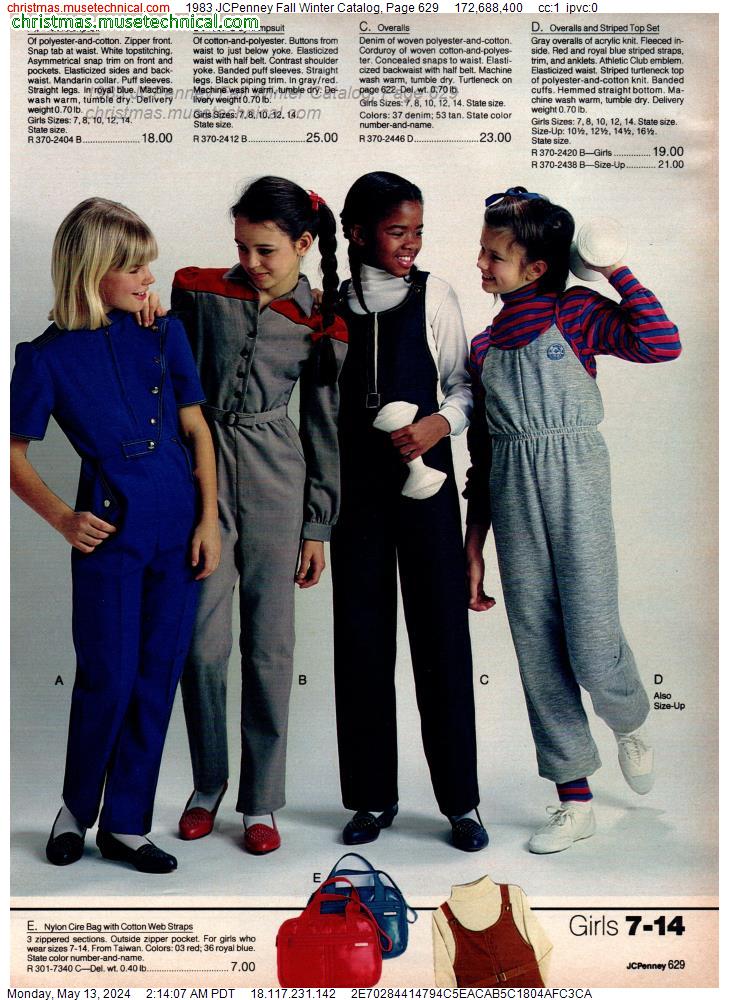 1983 JCPenney Fall Winter Catalog, Page 629