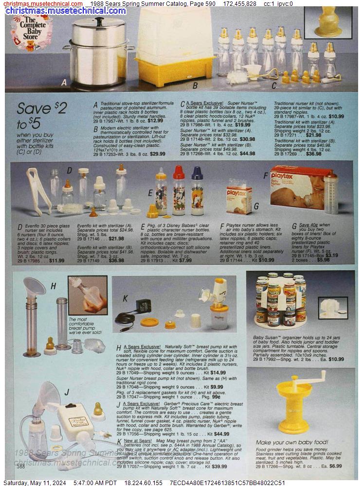 1988 Sears Spring Summer Catalog, Page 590