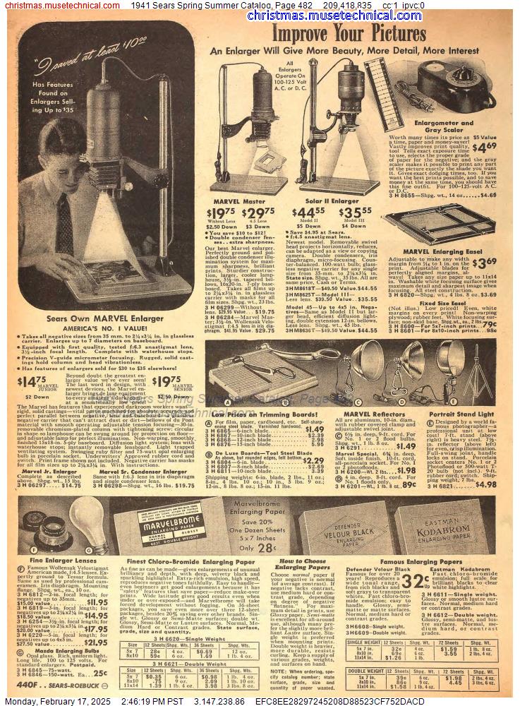 1941 Sears Spring Summer Catalog, Page 482