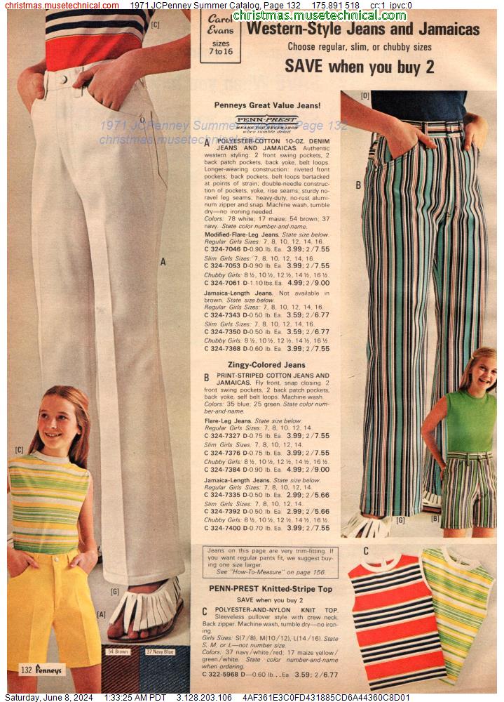 1971 JCPenney Summer Catalog, Page 132