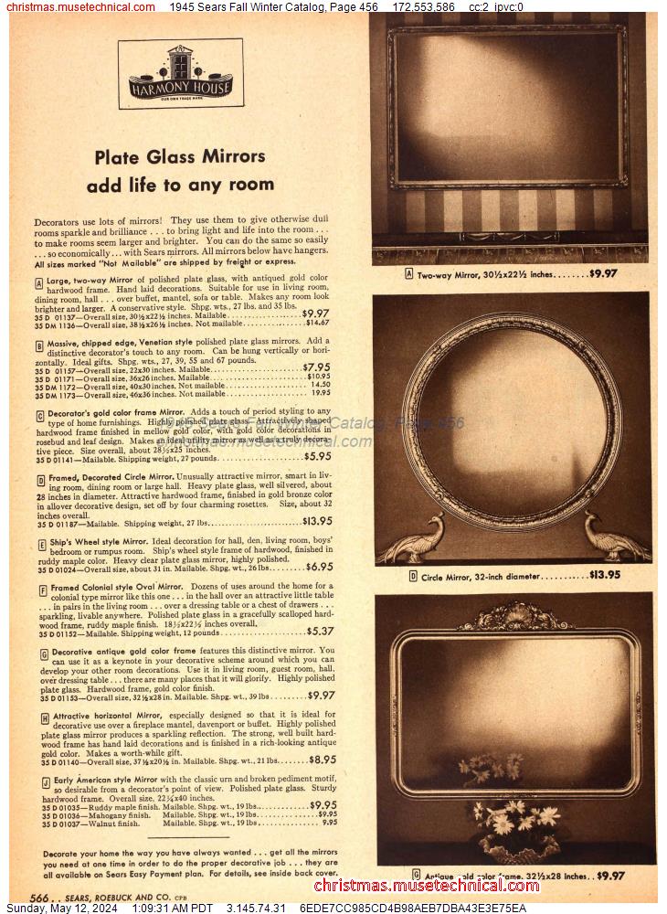 1945 Sears Fall Winter Catalog, Page 456