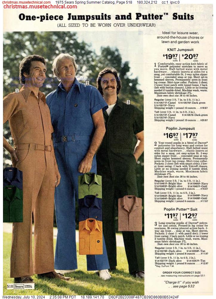 1975 Sears Spring Summer Catalog, Page 518