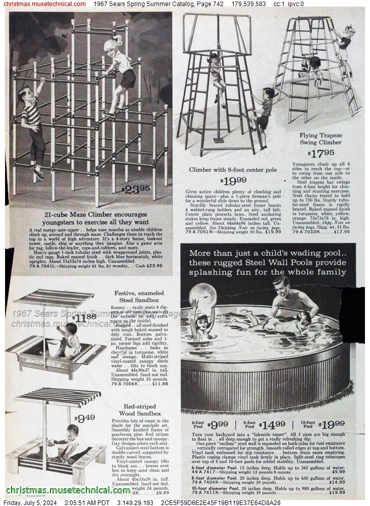 1967 Sears Spring Summer Catalog, Page 742