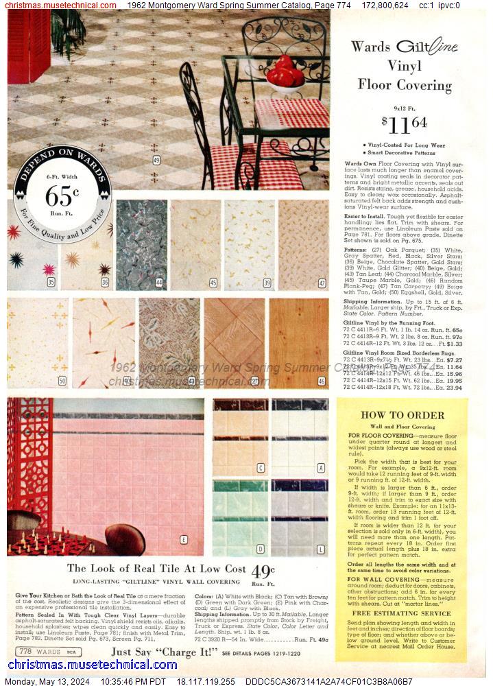 1962 Montgomery Ward Spring Summer Catalog, Page 774