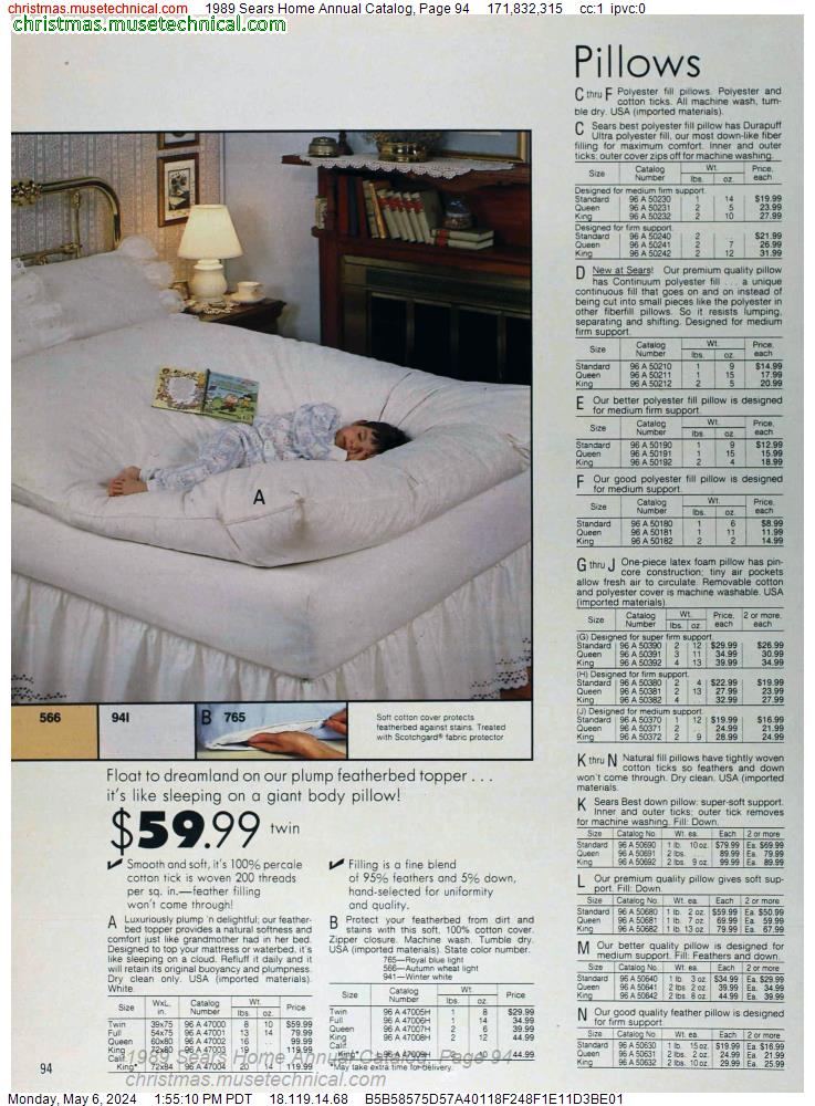 1989 Sears Home Annual Catalog, Page 94
