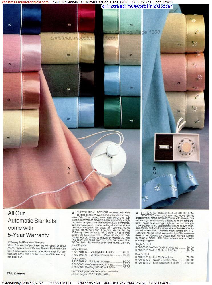 1984 JCPenney Fall Winter Catalog, Page 1368