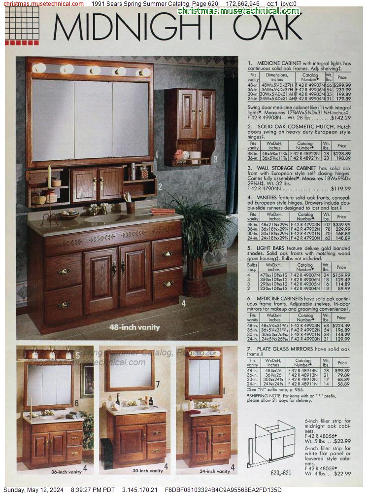 1991 Sears Spring Summer Catalog, Page 620