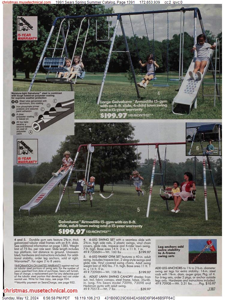 1991 Sears Spring Summer Catalog, Page 1391
