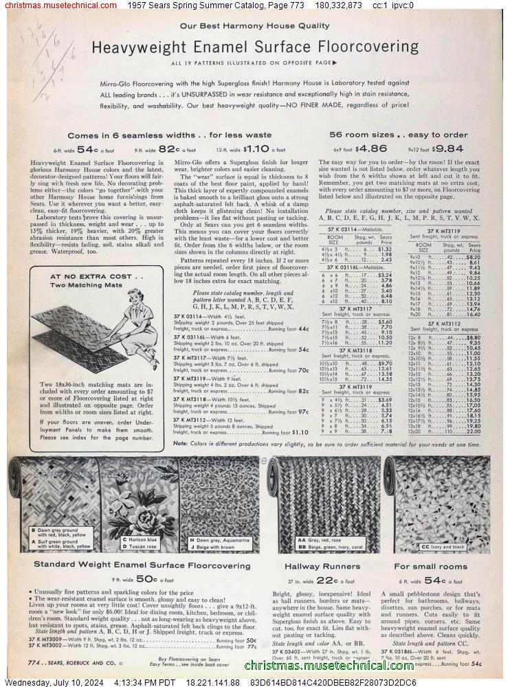 1957 Sears Spring Summer Catalog, Page 773