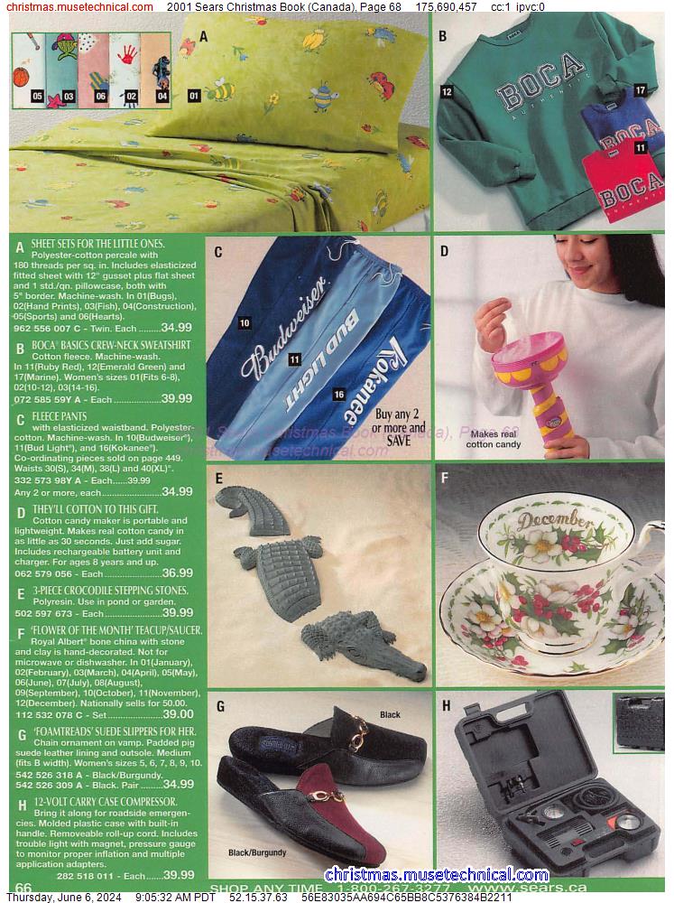 2001 Sears Christmas Book (Canada), Page 68