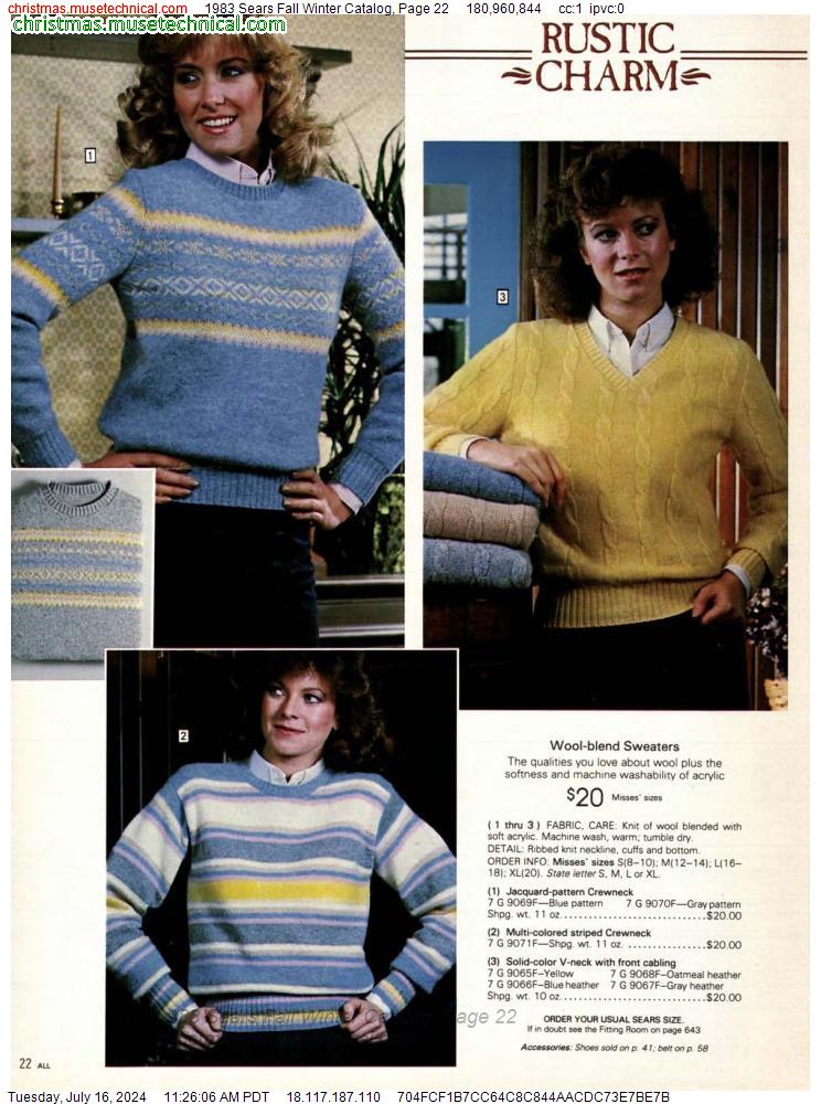 1983 Sears Fall Winter Catalog, Page 22