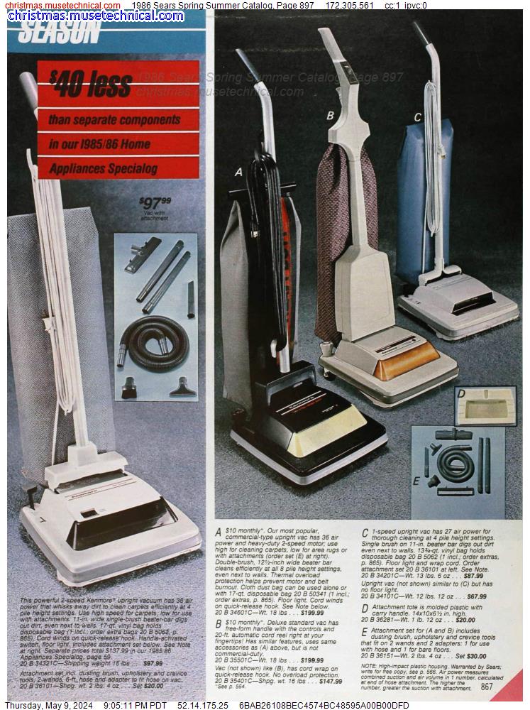 1986 Sears Spring Summer Catalog, Page 897