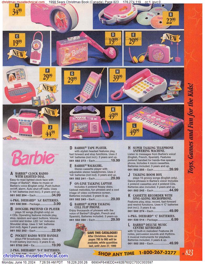 1998 Sears Christmas Book (Canada), Page 823
