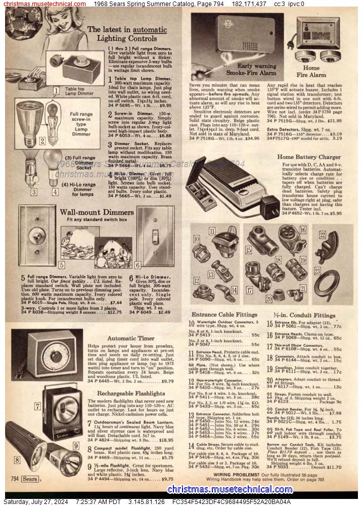 1968 Sears Spring Summer Catalog, Page 794