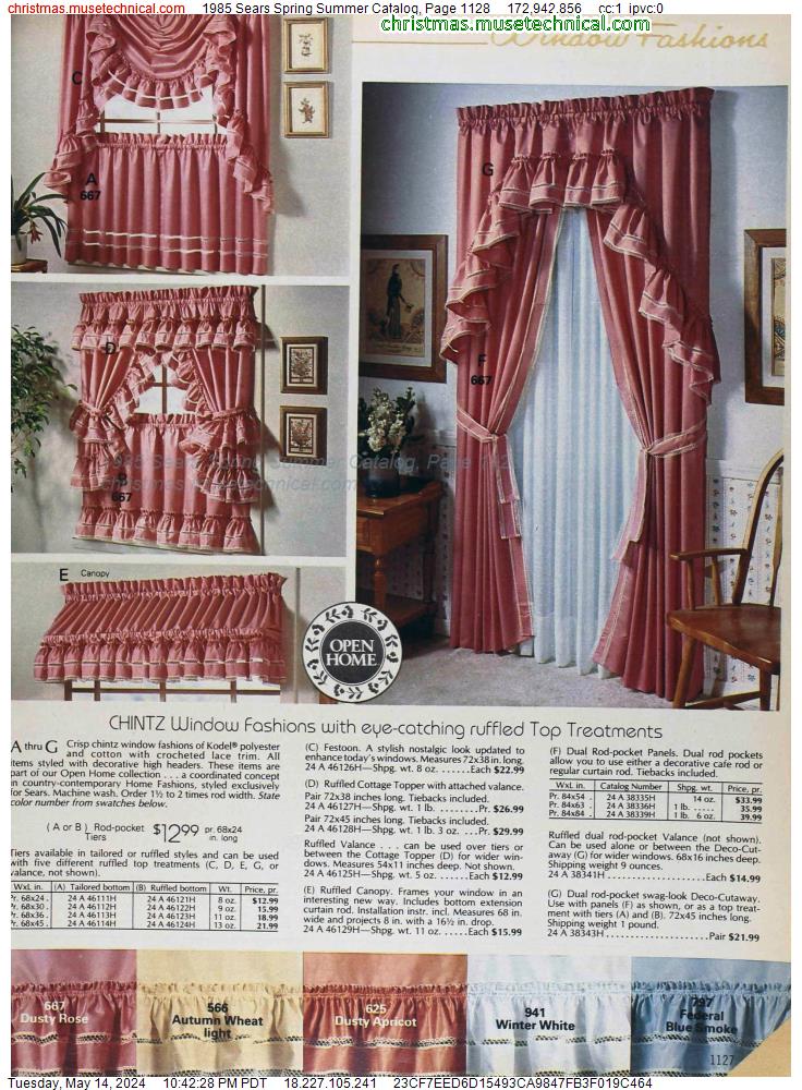 1985 Sears Spring Summer Catalog, Page 1128