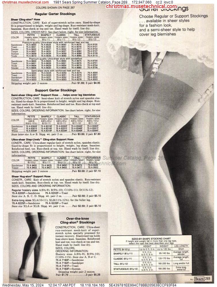 1981 Sears Spring Summer Catalog, Page 269