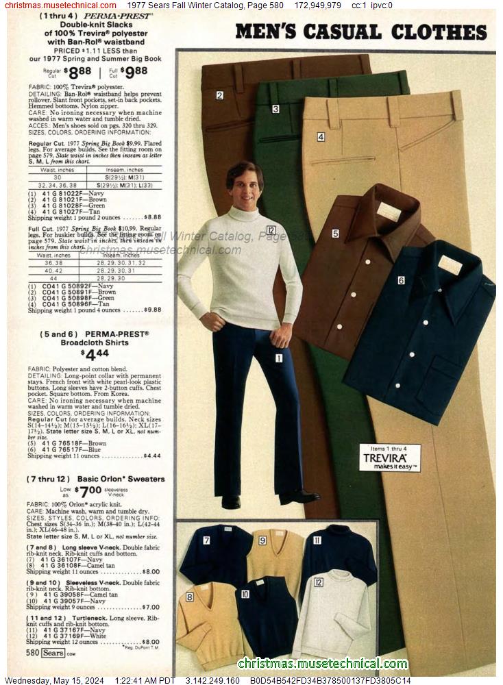 1977 Sears Fall Winter Catalog, Page 580