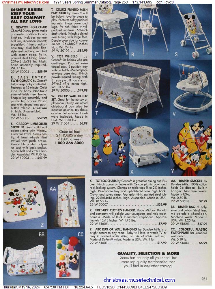 1991 Sears Spring Summer Catalog, Page 253