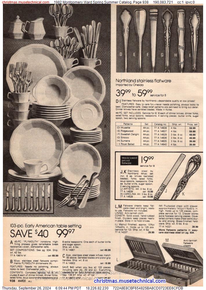 1982 Montgomery Ward Spring Summer Catalog, Page 938