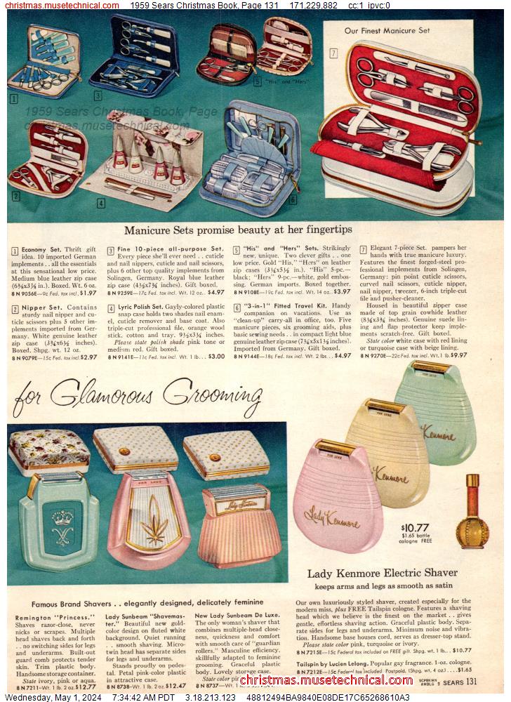 1959 Sears Christmas Book, Page 131