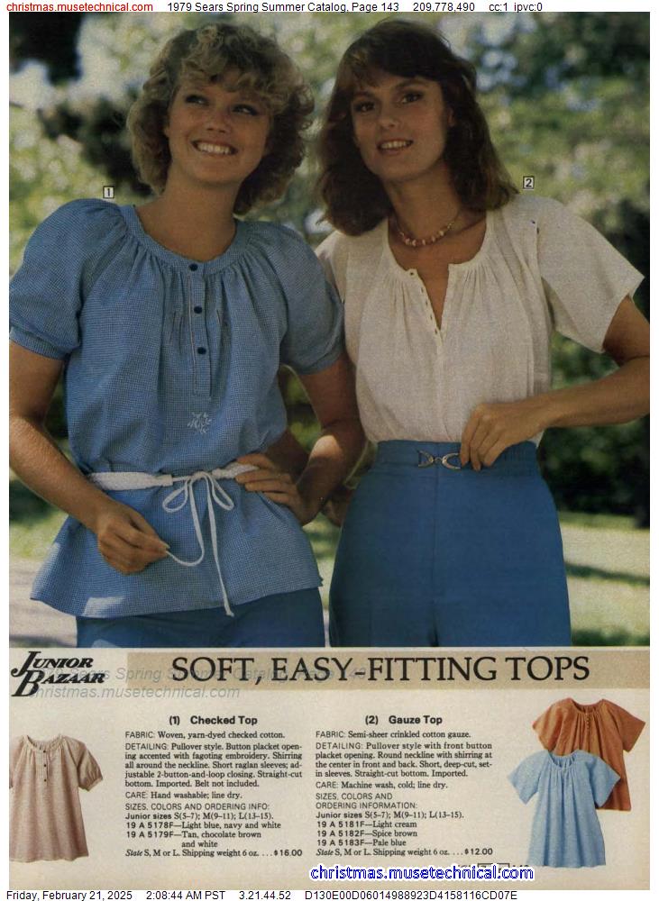 1979 Sears Spring Summer Catalog, Page 143