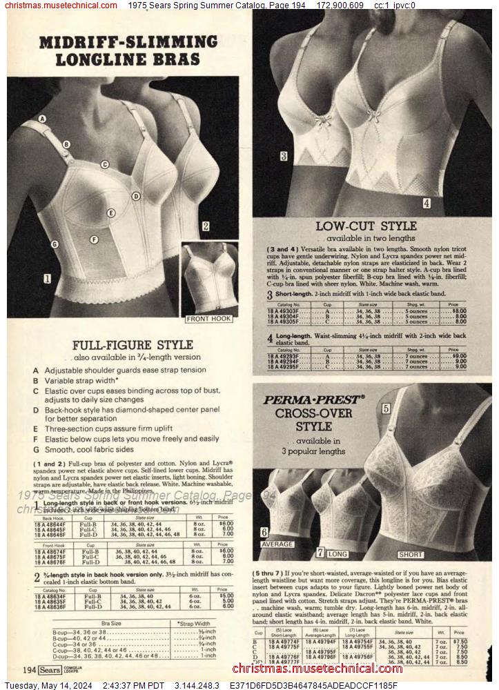 1975 Sears Spring Summer Catalog, Page 194