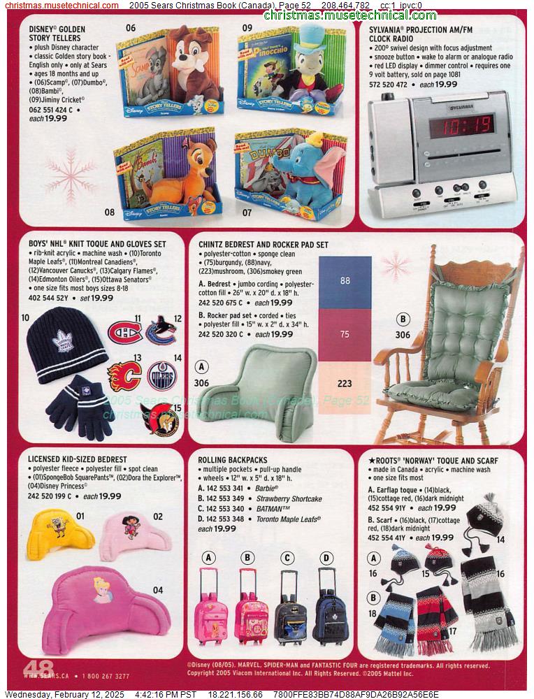 2005 Sears Christmas Book (Canada), Page 52