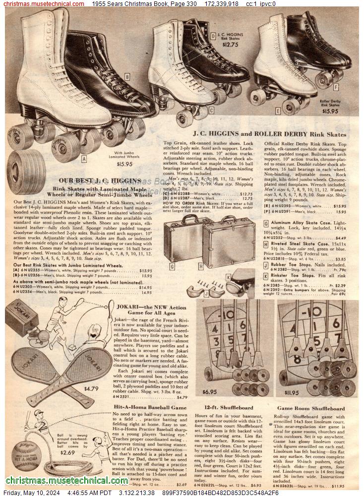 1955 Sears Christmas Book, Page 330
