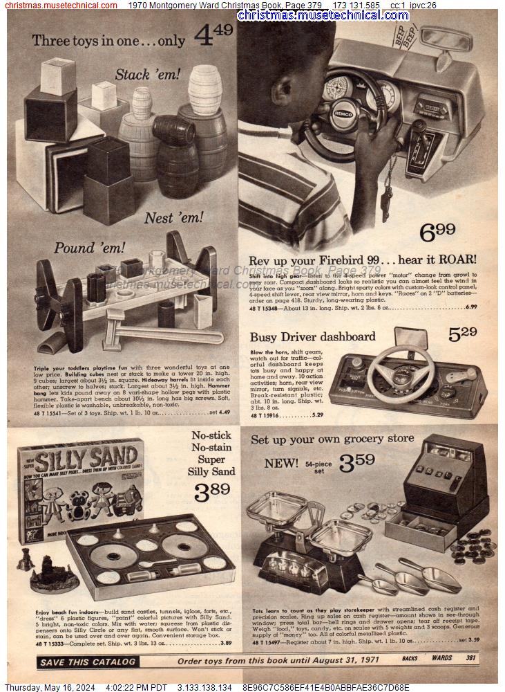 1970 Montgomery Ward Christmas Book, Page 379