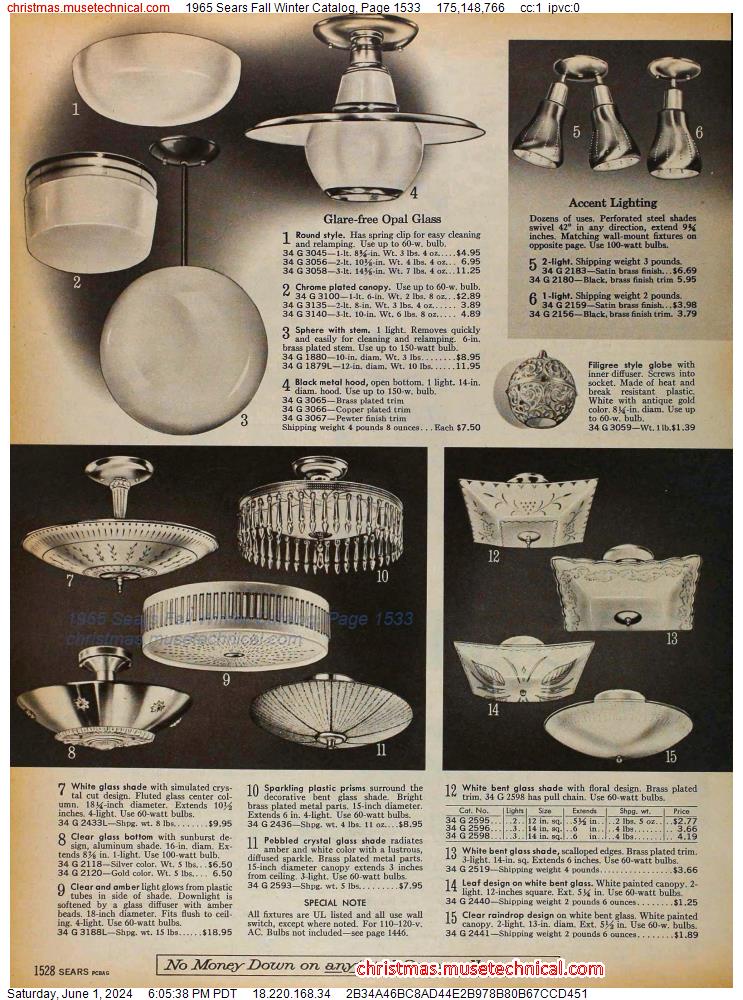 1965 Sears Fall Winter Catalog, Page 1533