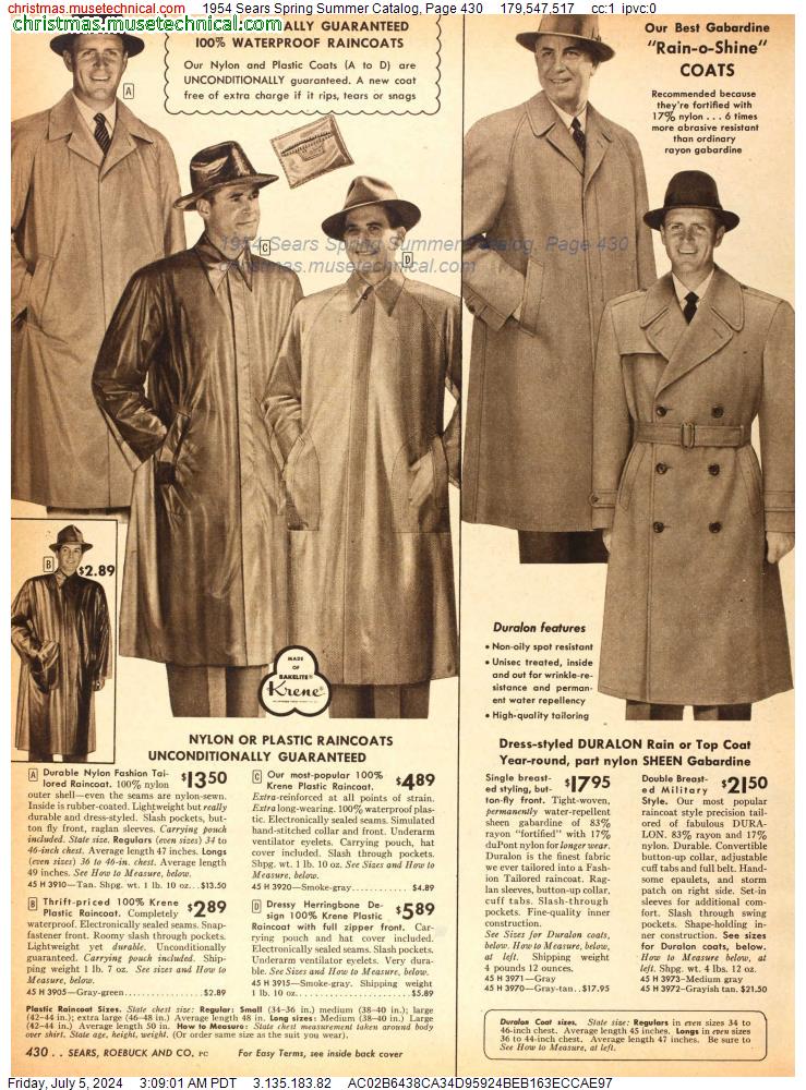 1954 Sears Spring Summer Catalog, Page 430
