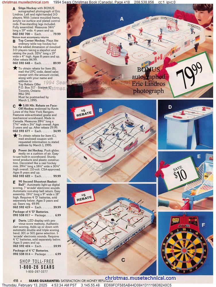 1994 Sears Christmas Book (Canada), Page 418