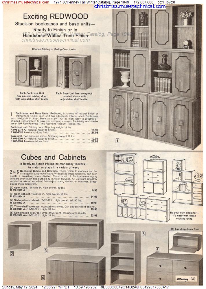 1971 JCPenney Fall Winter Catalog, Page 1049