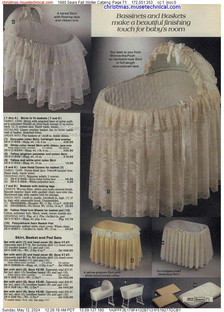 1980 Sears Fall Winter Catalog, Page 71