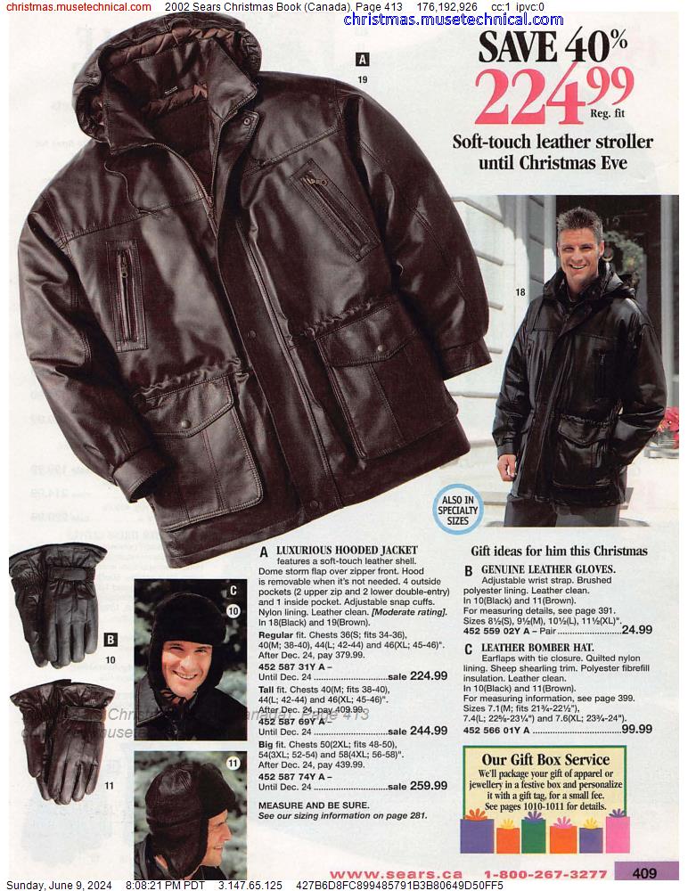 2002 Sears Christmas Book (Canada), Page 413