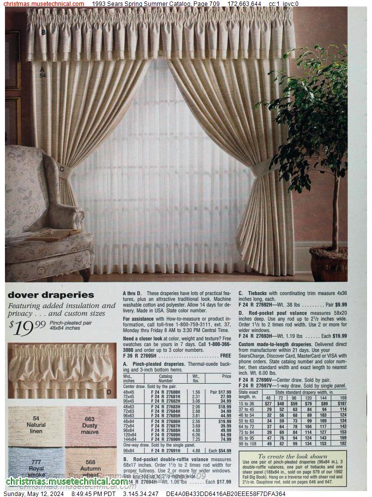 1993 Sears Spring Summer Catalog, Page 709