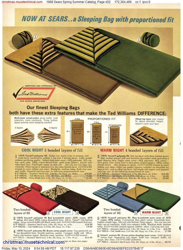 1968 Sears Spring Summer Catalog, Page 452