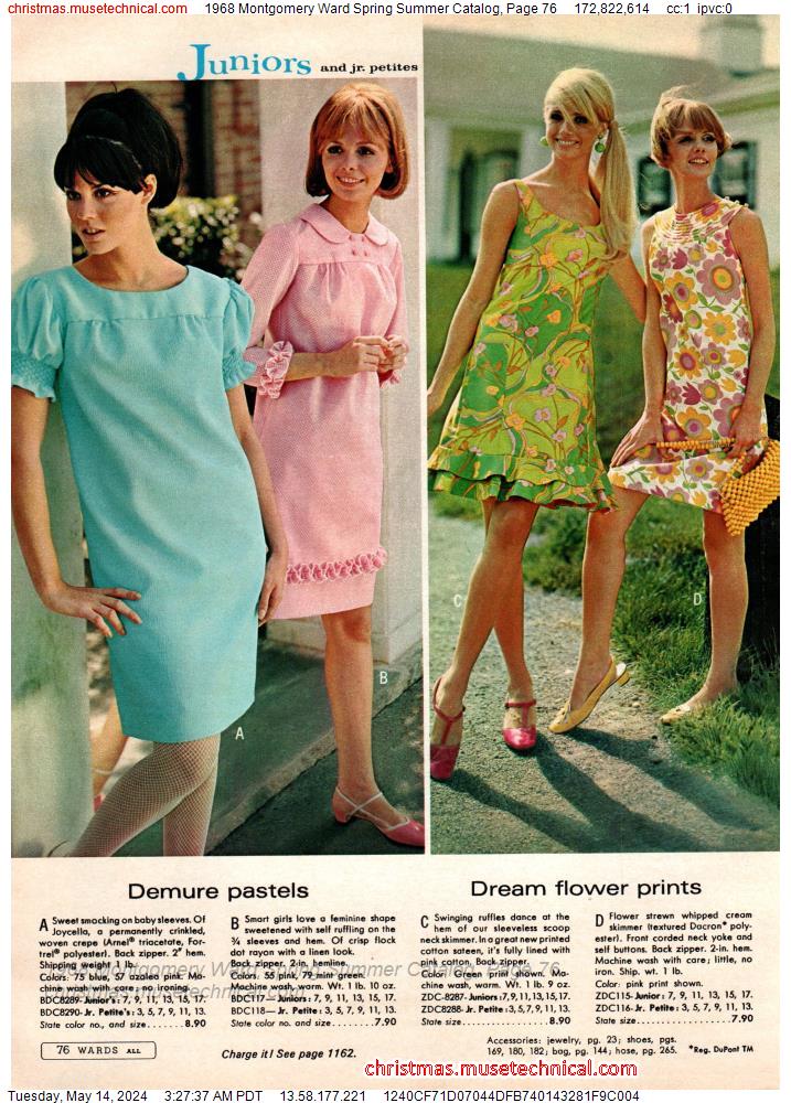 1968 Montgomery Ward Spring Summer Catalog, Page 76