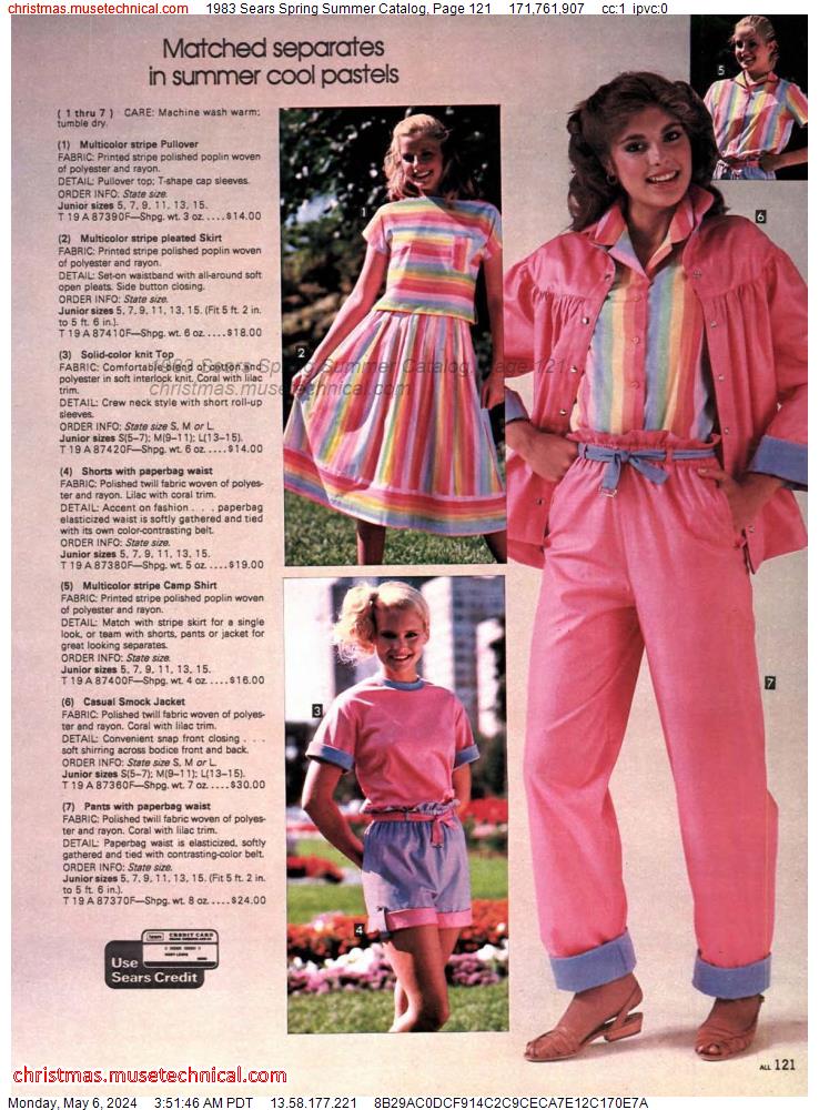 1983 Sears Spring Summer Catalog, Page 121