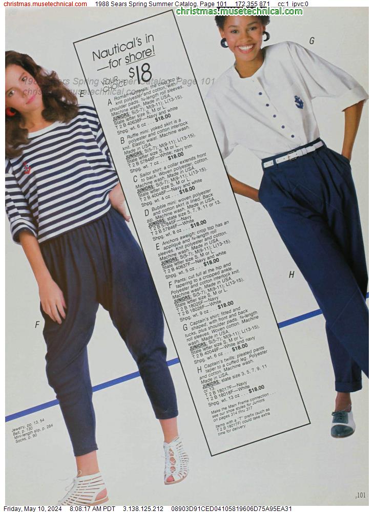 1988 Sears Spring Summer Catalog, Page 101