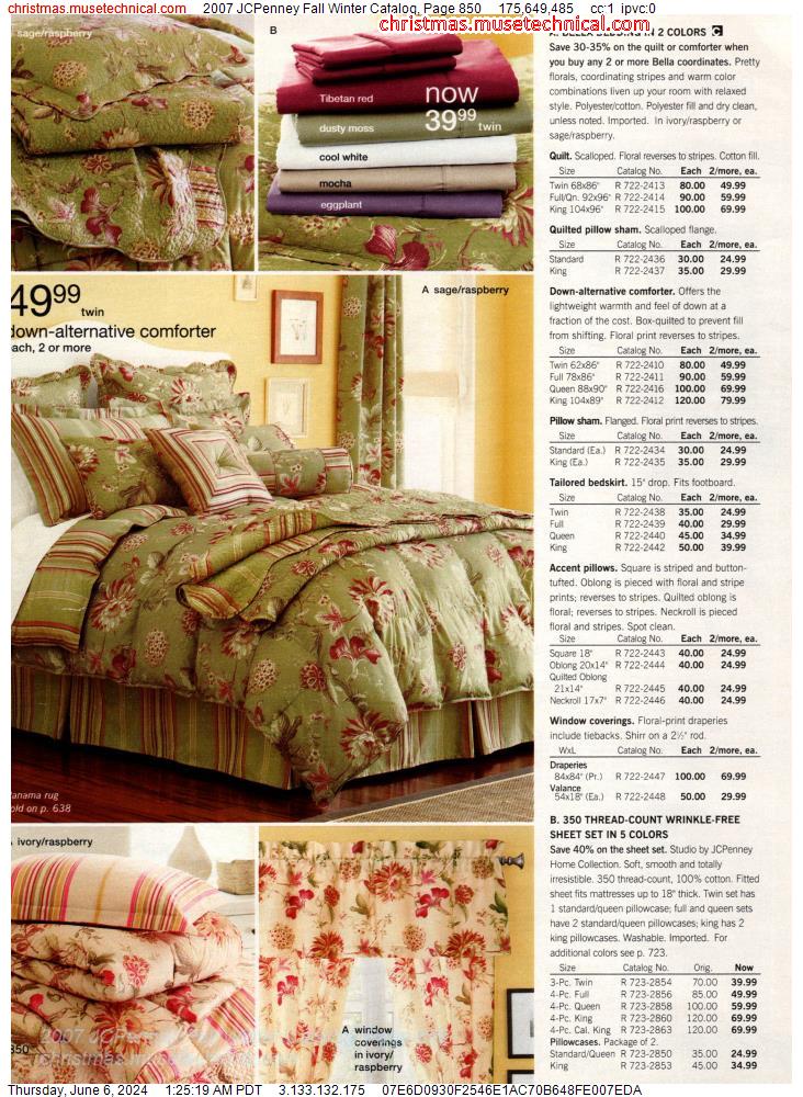 2007 JCPenney Fall Winter Catalog, Page 850