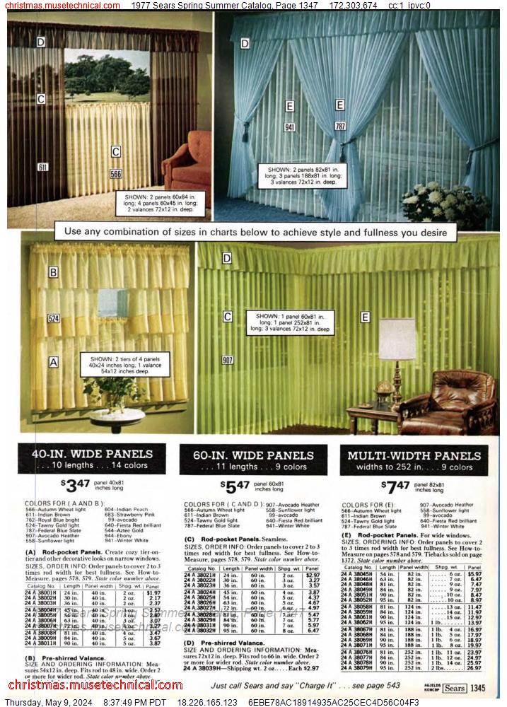 1977 Sears Spring Summer Catalog, Page 1347