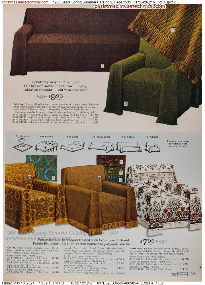1968 Sears Spring Summer Catalog 2, Page 1531