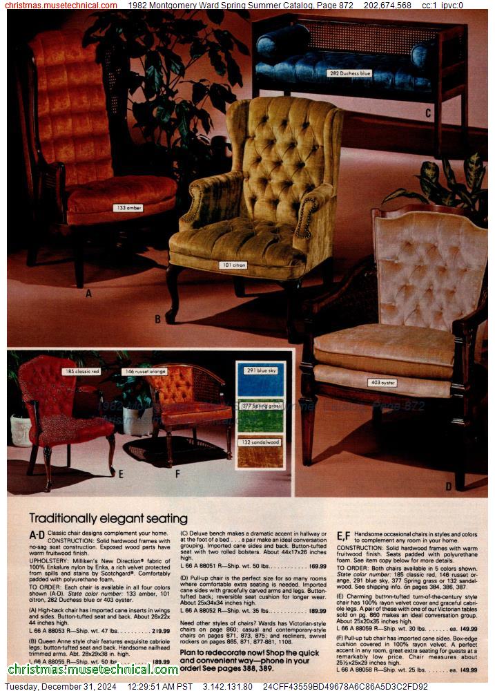 1982 Montgomery Ward Spring Summer Catalog, Page 872