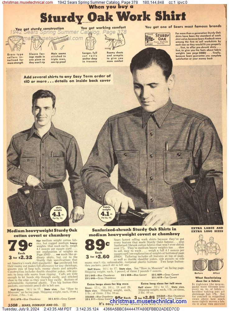 1942 Sears Spring Summer Catalog, Page 378