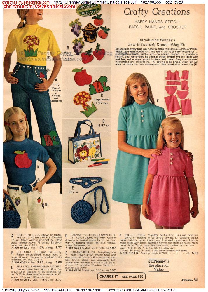 1972 JCPenney Spring Summer Catalog, Page 381