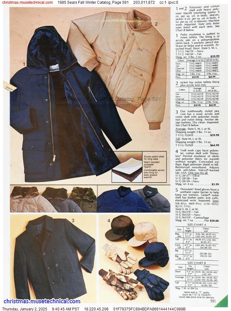 1985 Sears Fall Winter Catalog, Page 591