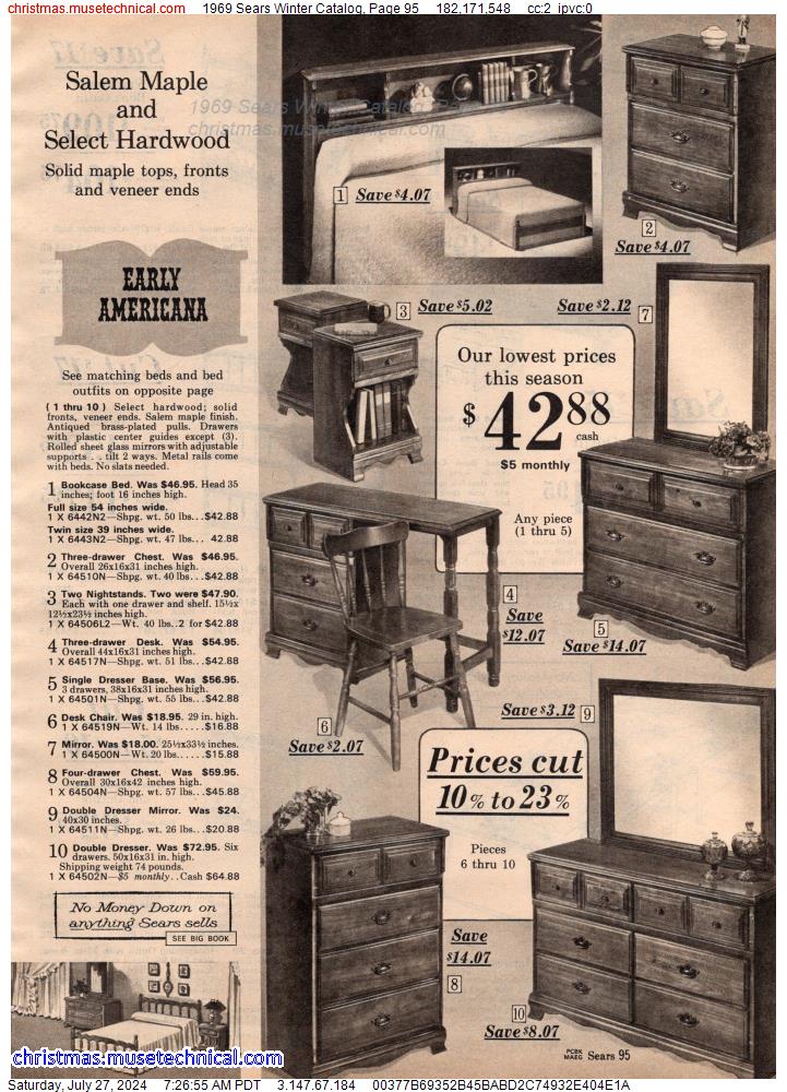 1969 Sears Winter Catalog, Page 95