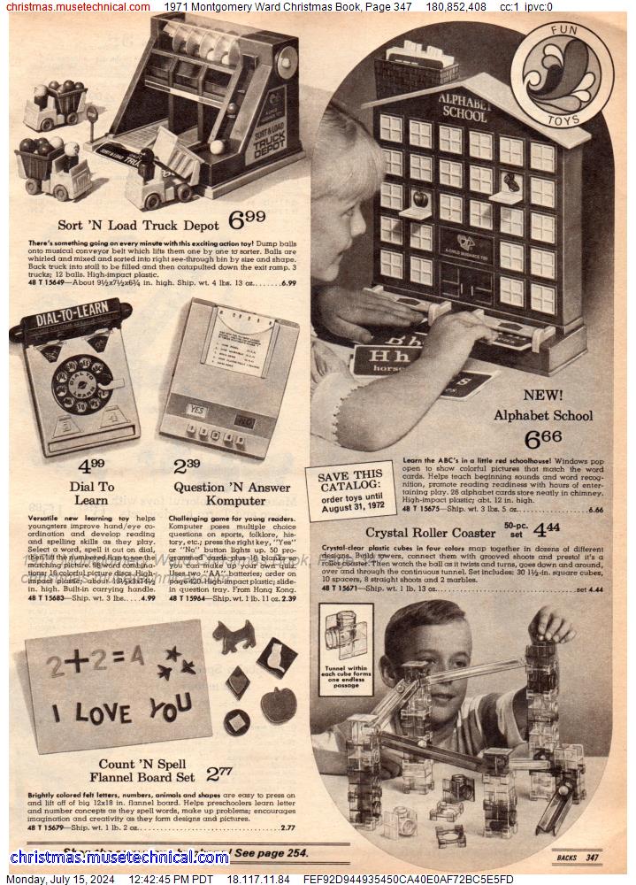 1971 Montgomery Ward Christmas Book, Page 347