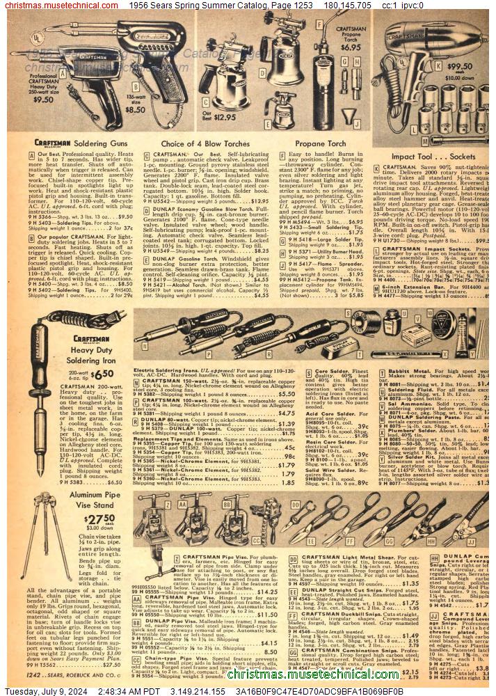 1956 Sears Spring Summer Catalog, Page 1253